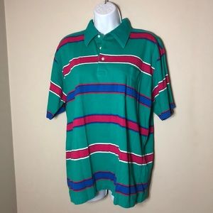 Vintage Multicolor Striped Polo